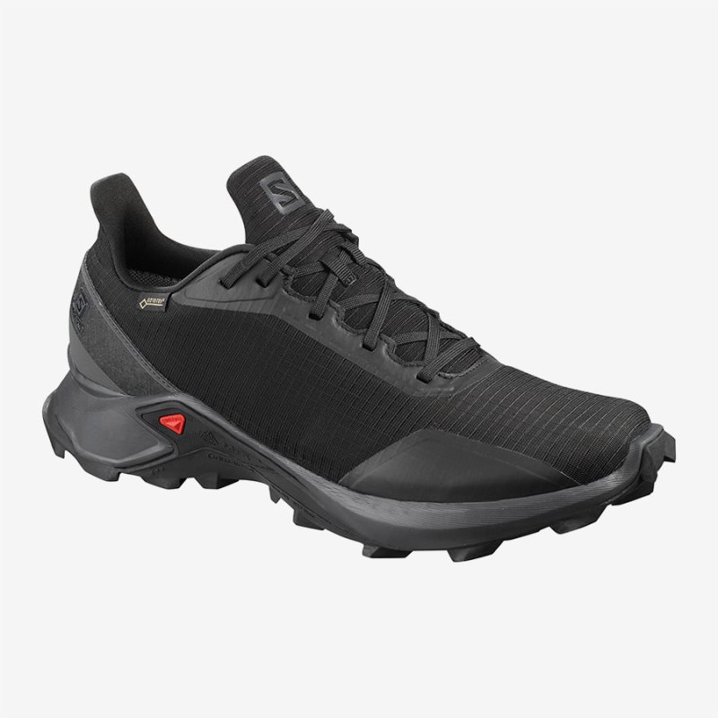 Salomon ALPHACROSS GTX Mens Hiking Shoes Black UK XYPC